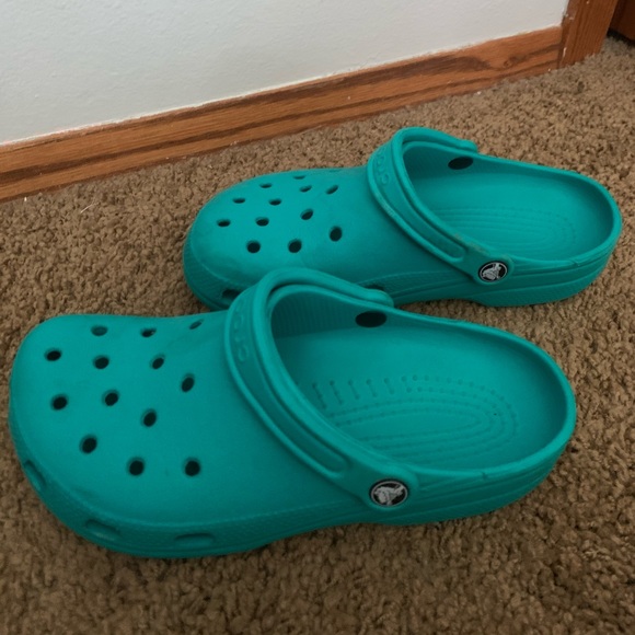 Dark teal crocs Clearance